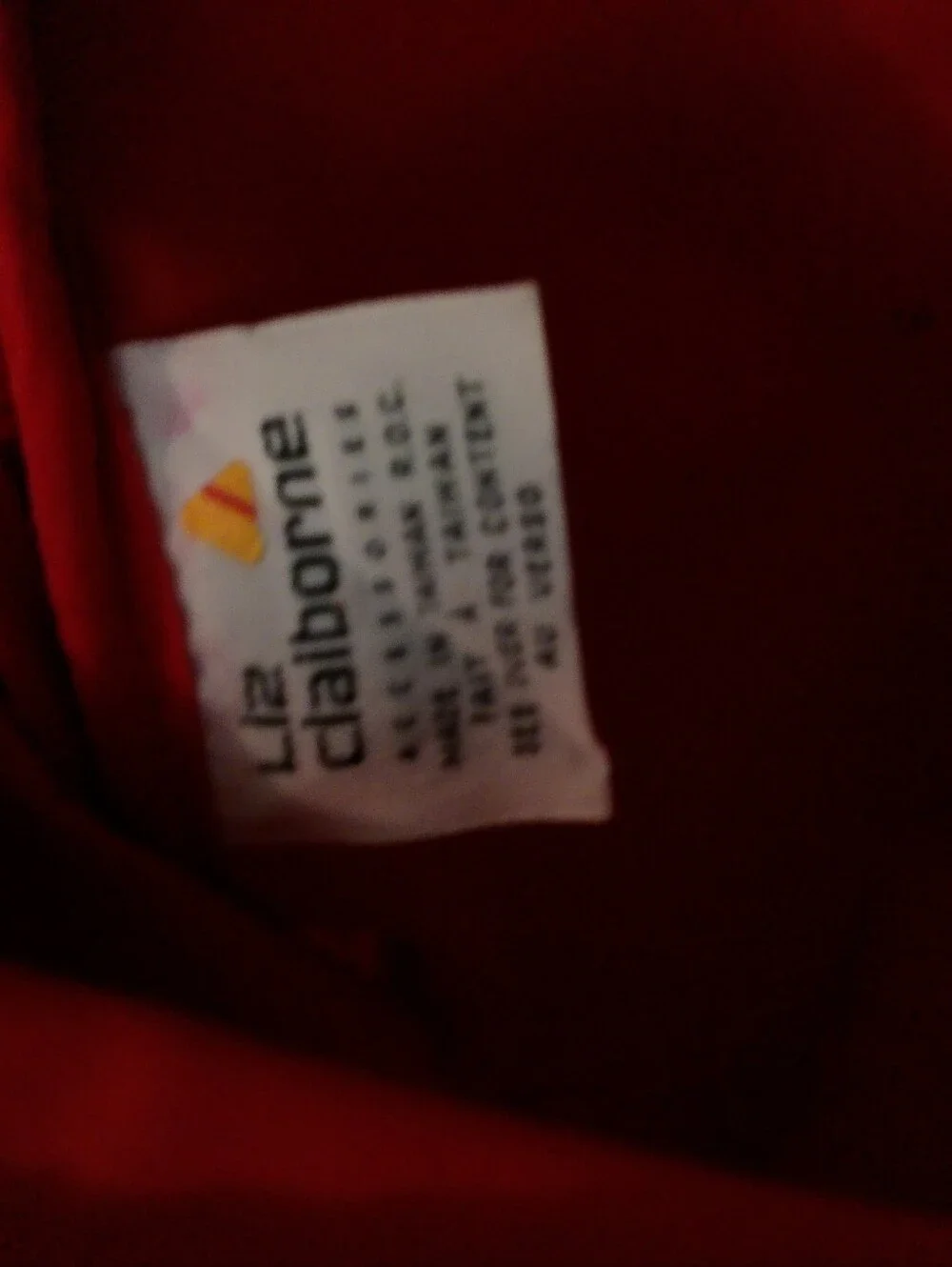 Liz Claiborne red makeup